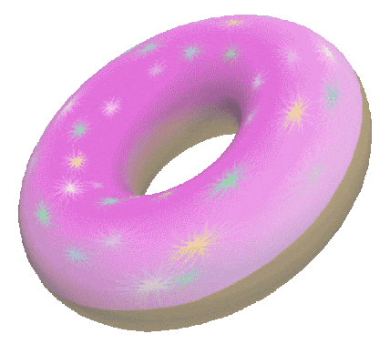 3D Donut Sticker