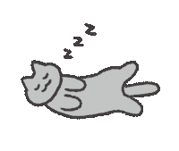 Sleepy Cat Sticker