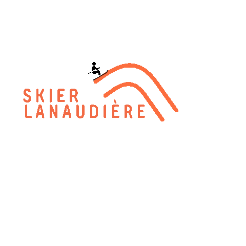 Tourismelanaudiere giphyupload winter ski mountain Sticker