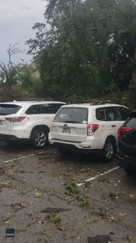 Severe Storm Smashes Apartment Complex in Knoxville, Tennessee
