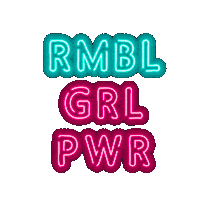 Rumble Neon Sign Sticker by RumbleBoxing
