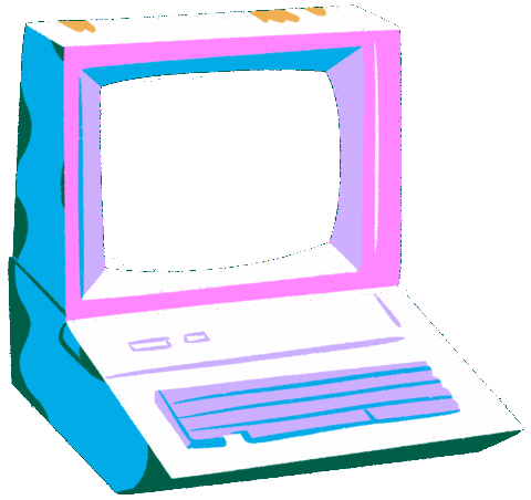 Rainbow 90S Sticker by Jordan Kay