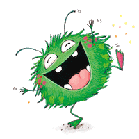 Happy Monster Sticker by Carlsen Kinderbuch