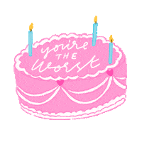 Birthday Cake Lol Sticker by Blair Roberts