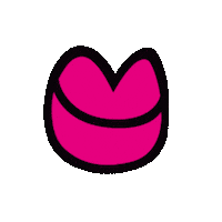 Mouth Sticker by Masomenos