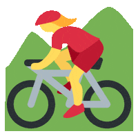emojivid sports woman emoji bike Sticker