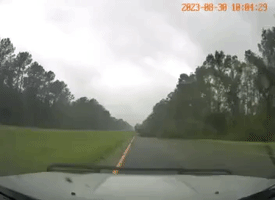 Storm Chaser Captures 'Nightmare' of Hurricane Idalia Hitting Perry, Florida