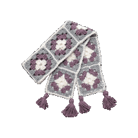 Crochet Scarf Sticker by Rick Rack Textiles