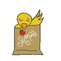 Yellow Bird Fun Sticker