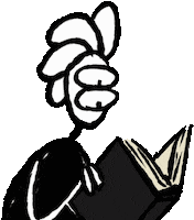 davedrack book books reading looking Sticker