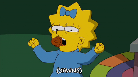 Tired Maggie Simpson GIF by The Simpsons