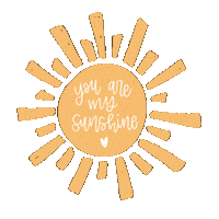 Letteringwithlo love baby sun yellow Sticker
