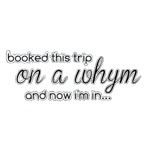 Excited Travel Sticker by Whym