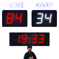 34 Away Sticker