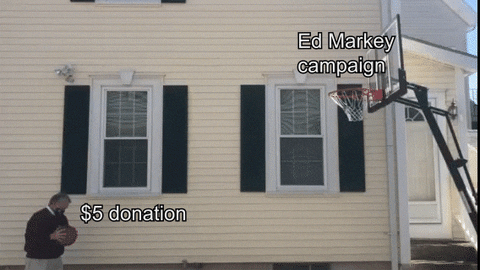 Basketball Donate GIF by Ed Markey