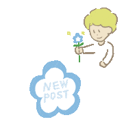 sorairo87 new flower new post magic Sticker