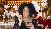 ComedianHollyLogan food christmas holidays thanksgiving GIF
