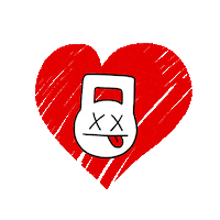KettlebellGainsApparel love heart women girls Sticker
