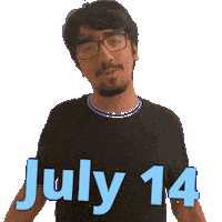 14 July Sticker