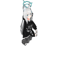 kountermeasures blue archive anime waifu kmk bunny hop Sticker