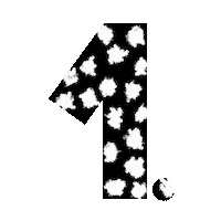 Black White Art Sticker