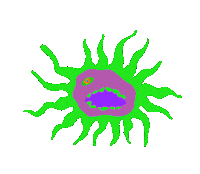 Ozkrubio food celebration birthday pizza Sticker