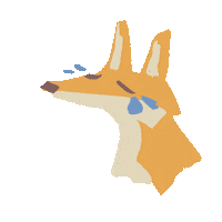 Sad Oh No Sticker by zandraart