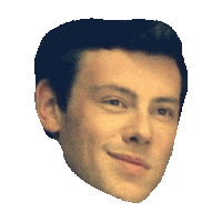 glee smirk STICKER by imoji