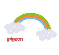 Rainbow Sticker by Pigeon LATAM