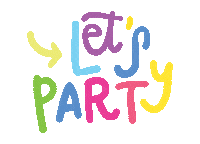 Lets Party Papaiard Sticker by Papaia Store