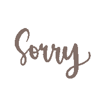 Sorry Sticker