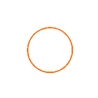 i-pointing orange circle powerpoint presentationdesign Sticker