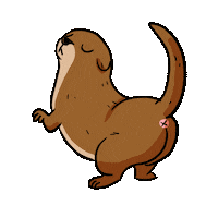 Twerk Otter Sticker