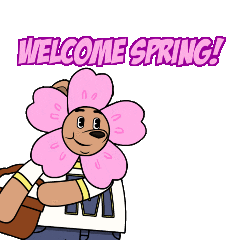 Flowers Blooming Sticker by Meme World of Max Bear