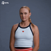 Tennis Eye Roll GIF by WTA