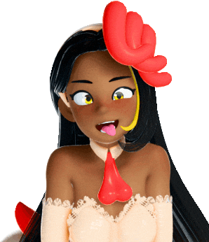 Anime Girl Tongue Out Sticker