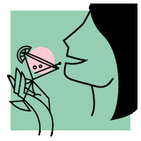 Drink Up Sticker by Cocktail.Shop