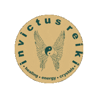 invictusreiki energy meditation healing therapy Sticker