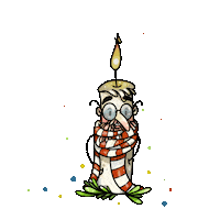 Christmas Candle December Sticker