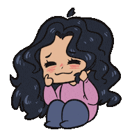 Cutie Curly Hair Sticker