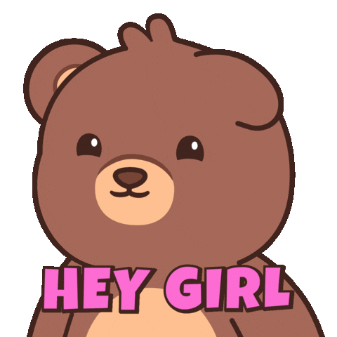 Happy Teddy Bear Sticker by BEARISH