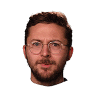 kyle floating head Sticker by Originals