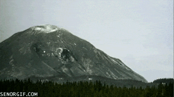 mountains landslide GIF by Cheezburger