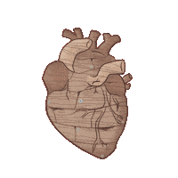 Burning Heart Burn Sticker