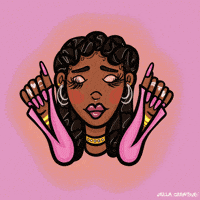 Girl Kiss GIF by JellaCreative