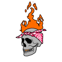 Dance Burning Sticker