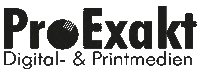 ProExakt logo exactly werbeagentur druckerei Sticker