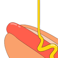 mustard hotdog GIF