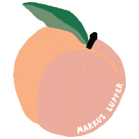 Peach Justpeachy Sticker by Markus Lupfer