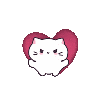 yeon_boraaa love cat heart 고양이 Sticker